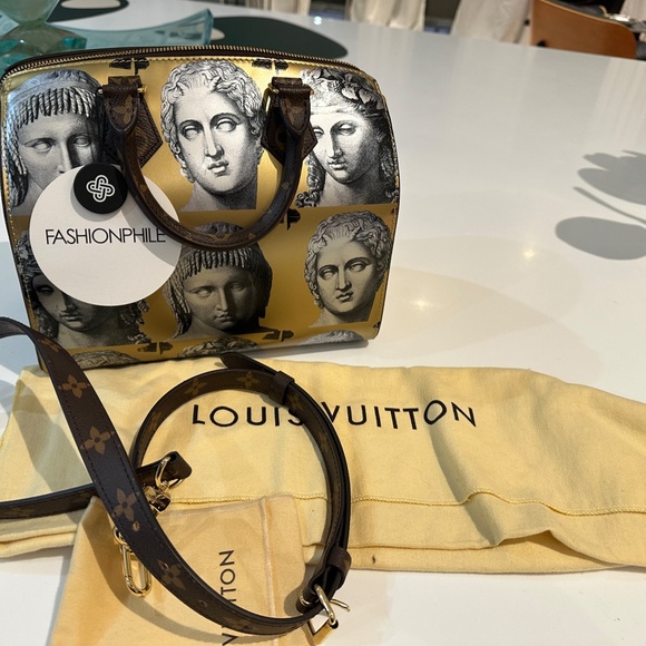 Louis Vuitton  x Fornasetti Speedy Bandouliere 25 tote bag - Picture 14 of 16